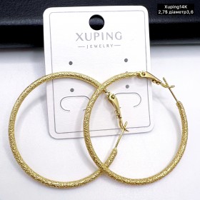 Сережки Xuping14К 10676 ( 3.6 см.)